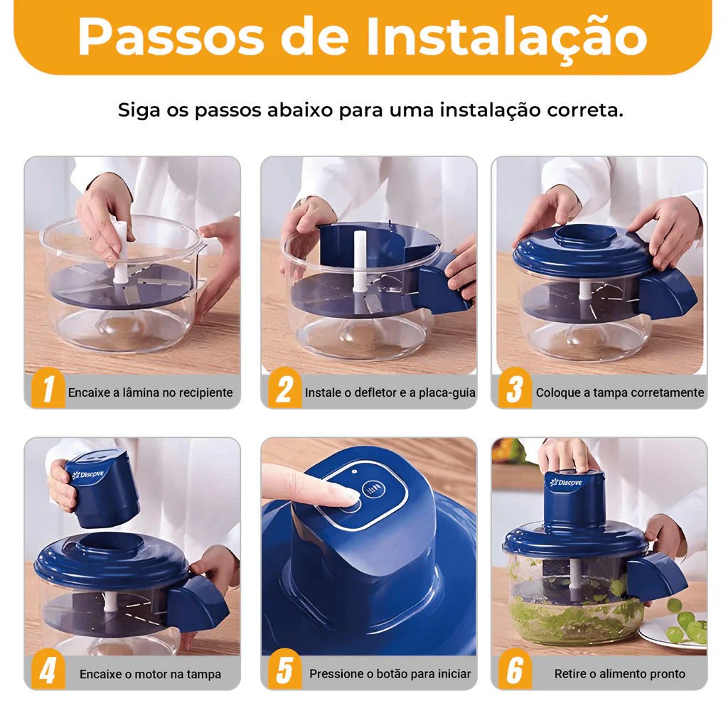 (ÚLTIMAS UNIDADES) Descascador Elétrico de Alho e Frutas Automático
