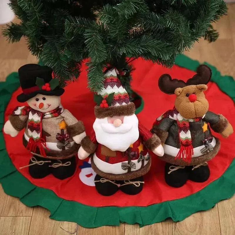 Bonecos de Natal de Pelúcia para Decoração Festiva - Zinova