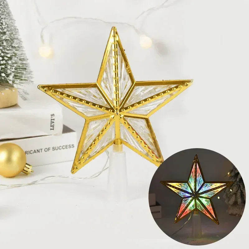 Estrela para Árvore de Natal LED com Efeito Cristal - Zinova
