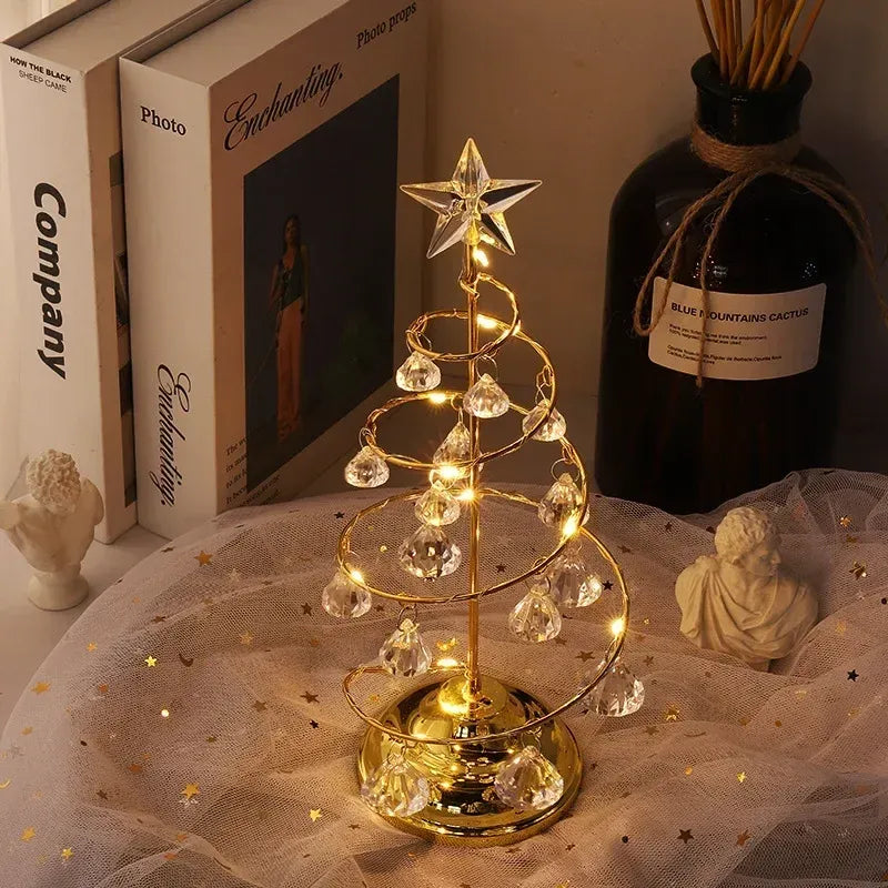 Árvore de Natal LED Efeito Cristal com Acabamento Metalizado - Zinova