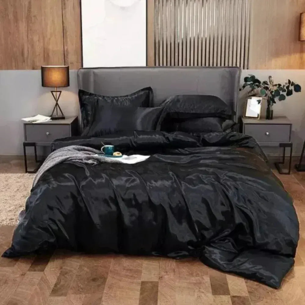Conjunto de Cama de Cetim - Zinova