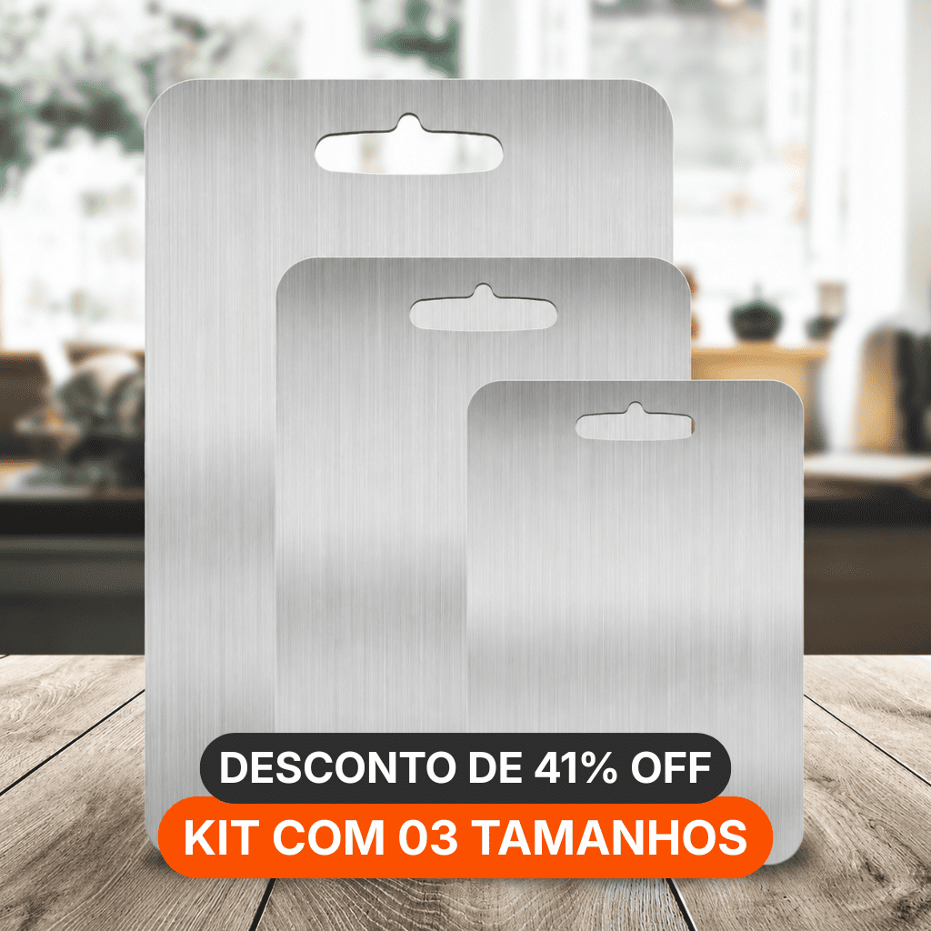 Tábua de Cozinha Titanium Antibacteriana - Zinova
